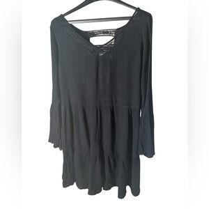Earthbound Trading Co Womens Black Casual boho Dress Size L